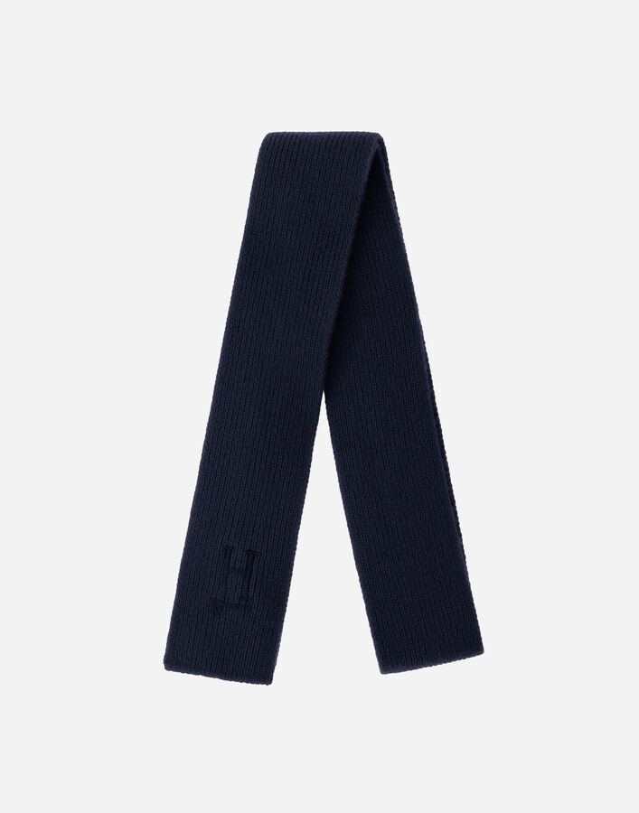 Herno SCARF IN PLAIN WOOL G.5 Navy Blue SCP00012X702459200