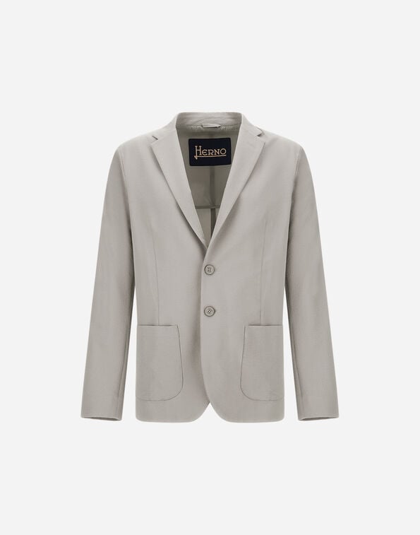 Herno SEER-CREASE BLAZER Grey Pearl GA000192U126849403