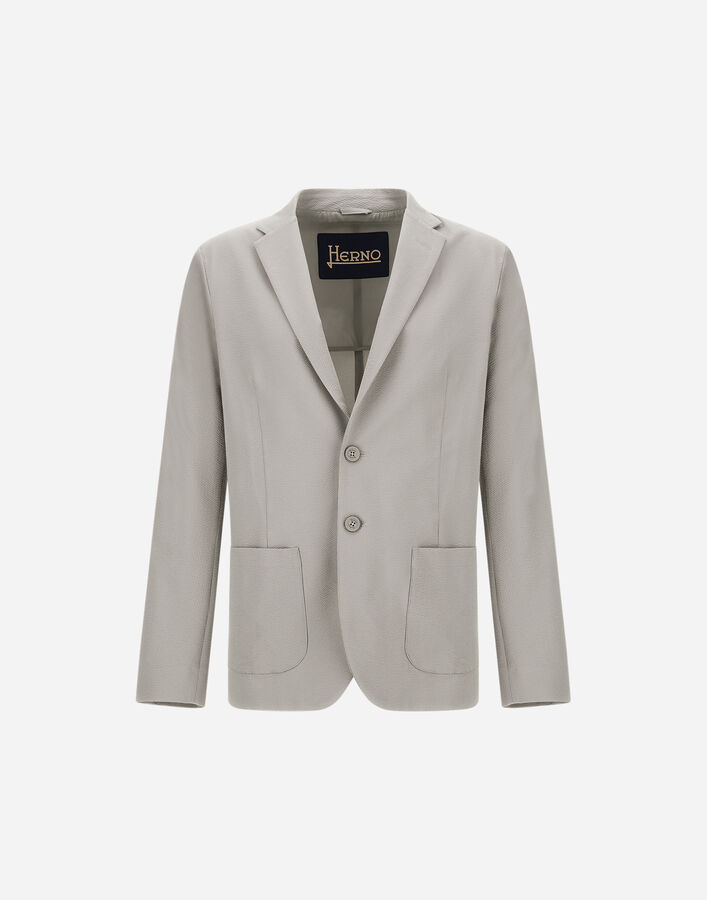 Herno SEER-CREASE BLAZER Grey Pearl GA000192U126849403