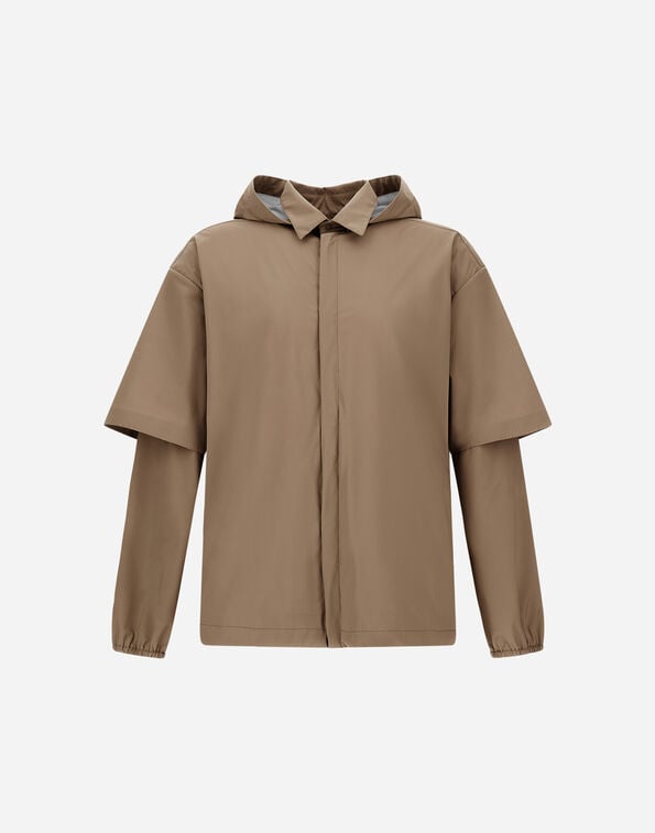 Herno 3-LAYER MICRO RIPSTOP SHACKET Dove Grey GI000623U128712600