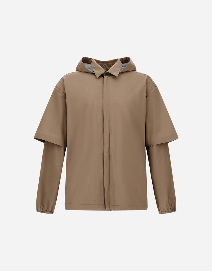 Herno 3-LAYER MICRO RIPSTOP SHACKET Dove Grey GI000623U128712600