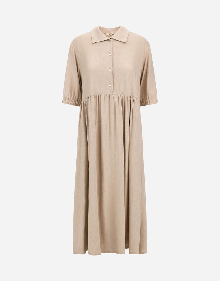 Herno LINEN BLEND DRESS Chantilly AB000077D126891985