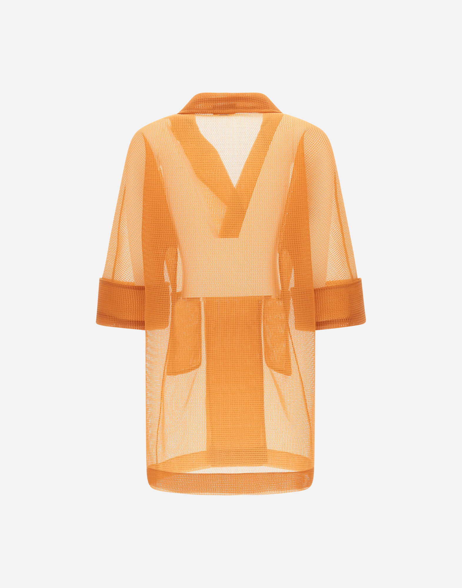 レディース シースルーメッシュ コート マスタード | Herno® (ヘルノ)