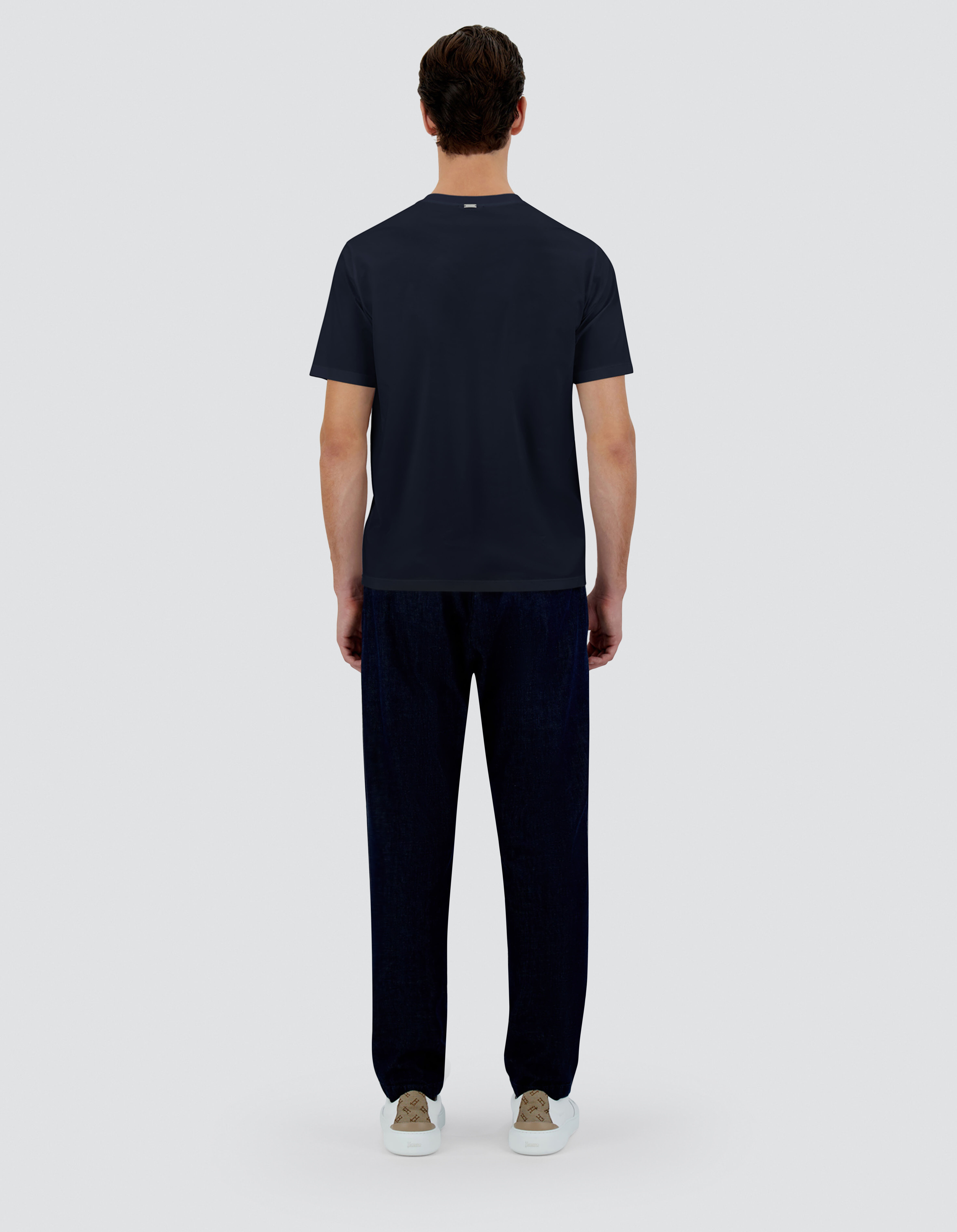 HERNOスーパーファインコットンジャージ 切替ポケットTシャツ 　48 12131000132-11.jpg