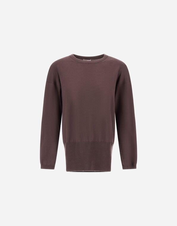 Herno RESORT PURE MERINO WOOL JUMPER Dark Chocolate MG00061DR701498810