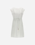 Herno DRESS IN CROCHET LACE AND NEW TECHNO TAFFETA White AB000034D127021000