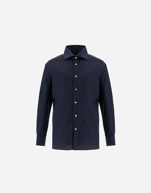Herno SHIRT IN COTTON NON-IRON Blue Navy CM000002U132369200