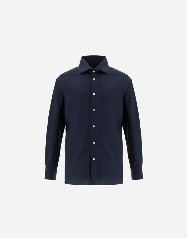 Herno SHIRT IN COTTON NON-IRON Blue Navy CM000002U132369200