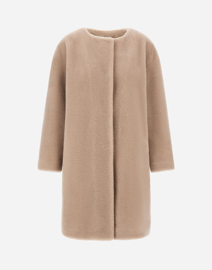 Herno WOOL TEDDY COAT Chantilly CA000634D335351985