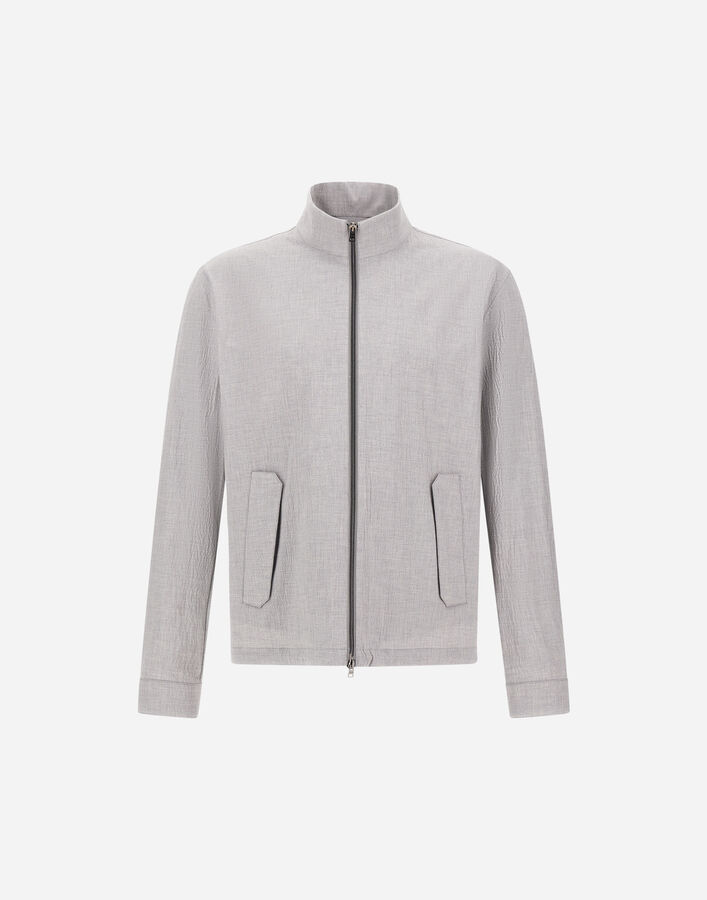Herno JACKET IN COTTON SEERSUCKER Light Grey GI000644U132909406