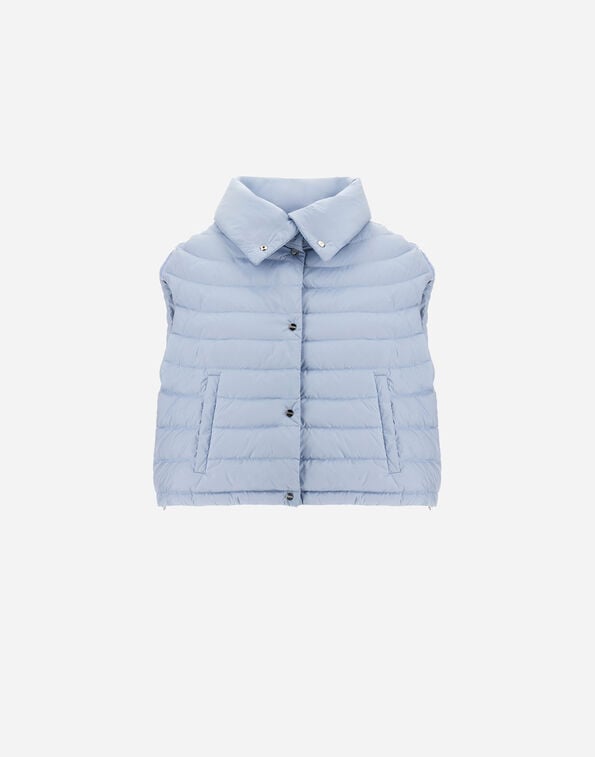 Herno RESORT VEST IN LIGHTWEIGHT MATT NYLON Light Blue PI00184DR129159004