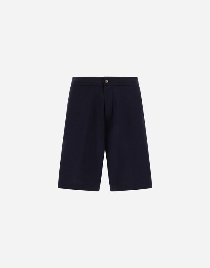 Herno SHORTS IN JERSEY KNIT EFFECT Blue PT000174U520599201