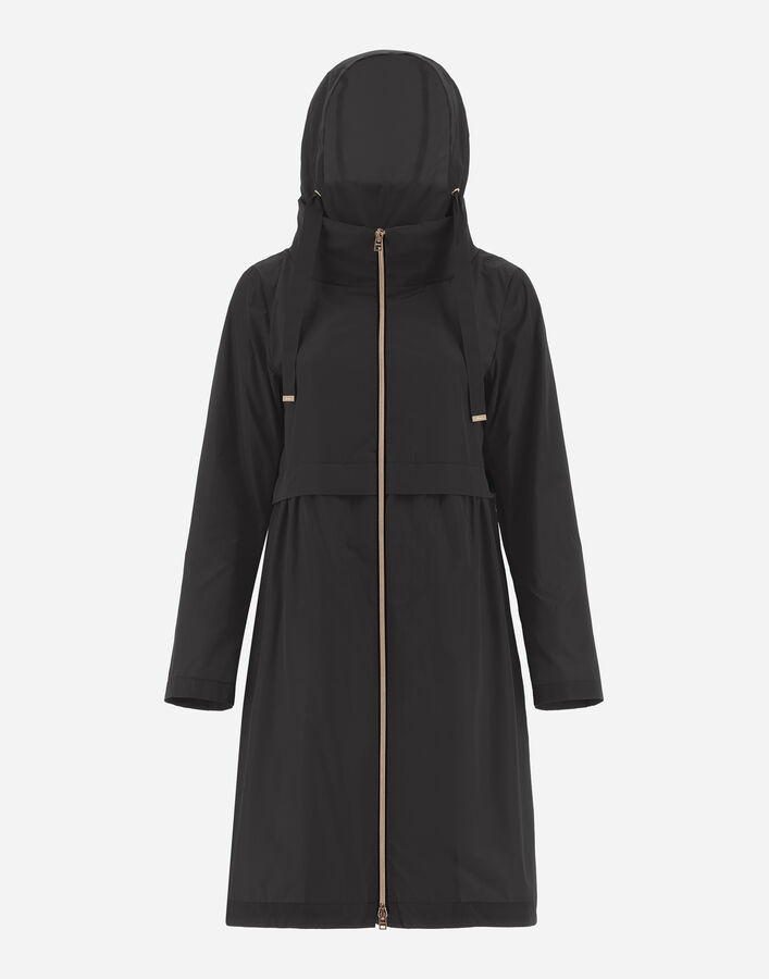 Herno NEW TECHNO TAFFETA LONG PARKA Black GC000408D124839300