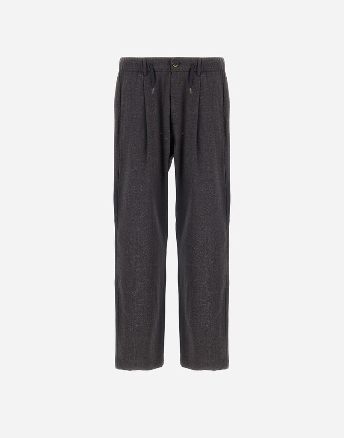 Herno Gray Wool Casual Pants