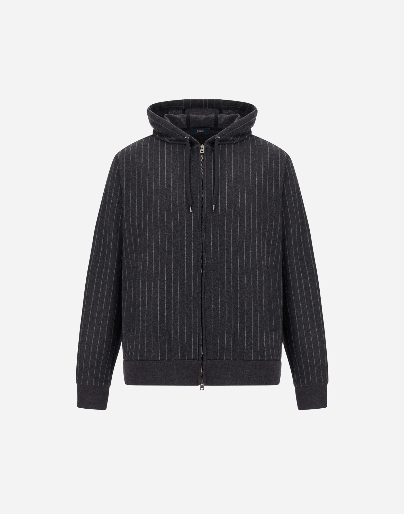 メンズ ピンストライプ ジャージーパーカ アイアン | Herno® (ヘルノ)