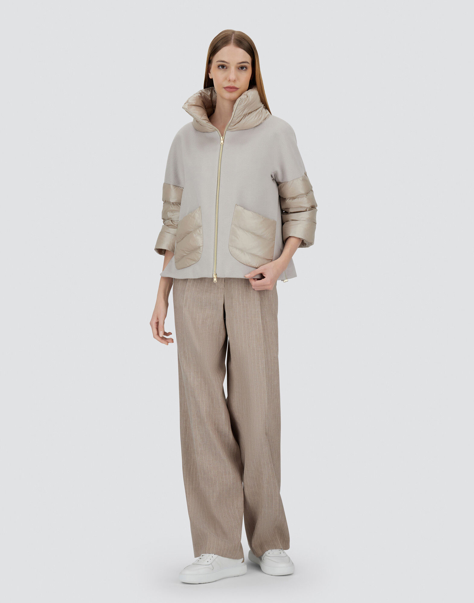 HERNO ビジネス カシミヤ ウルトラ ライト ナイロン ケープ レディース BUSINESS CASHMERE ＆ NYLON ULTRALIGHT ケープ