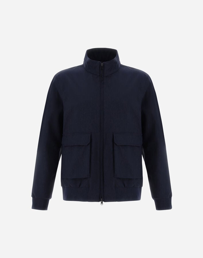LAYERED WOOL STORM BOMBER JACKET Herno Herno LAYERED WOOL STORM BOMBER JACKET Blue GI000410U334109201