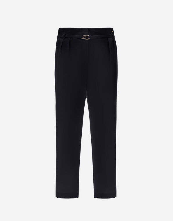 Herno TROUSERS IN STRUCTURED NYLON Black PT000135D12609Z9300