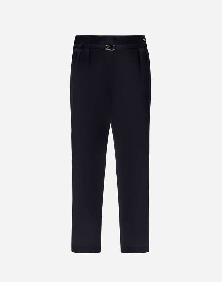 Herno TROUSERS IN STRUCTURED NYLON Black PT000135D12609Z9300