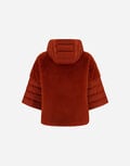 CAPE IN SATIN AND LADY ALTERNATIVE FUR Herno product thumbnail image view 6