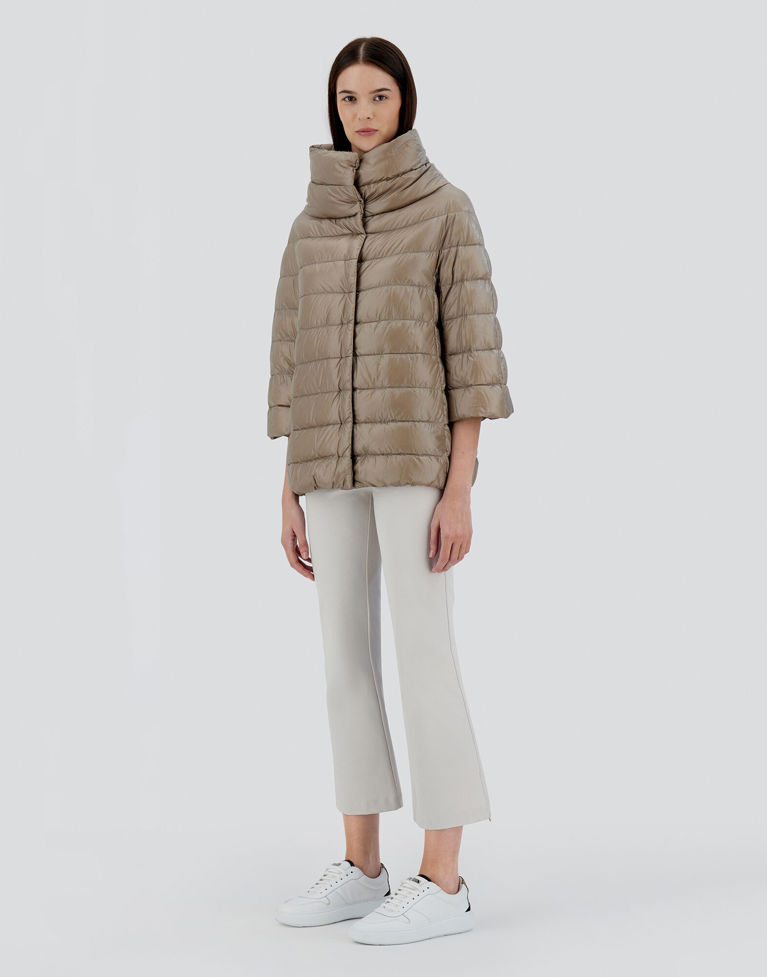 ヘルノ イコニコ アミンタ ダウンジャケット 7分袖 ウルトラライトダウン 42 HERNO（ヘルノ） HERNO ICONICO イコニコ ダウンジャケット AMINTA