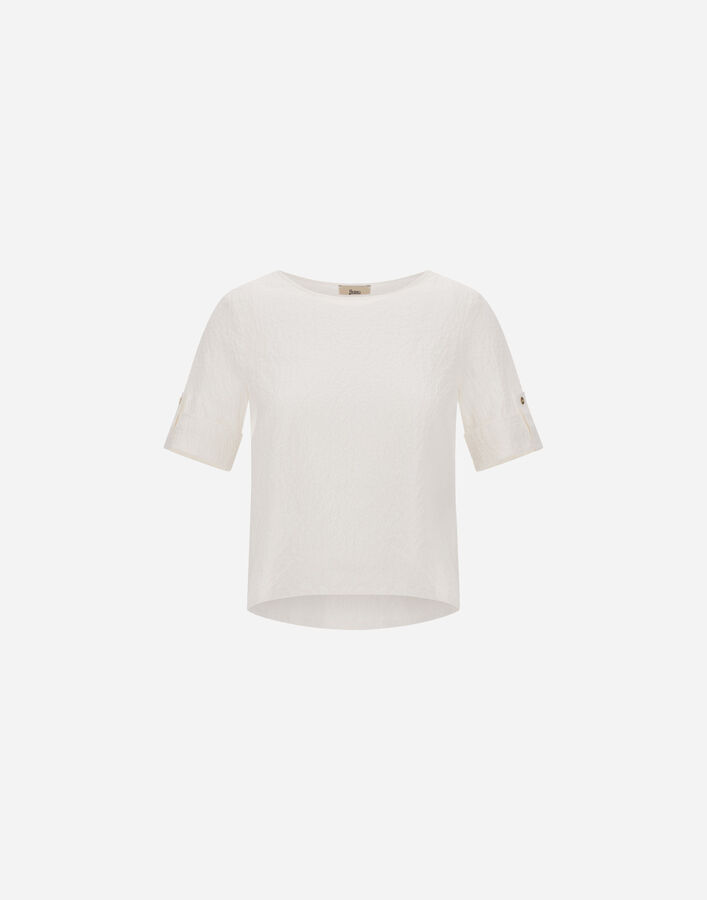 Herno T-SHIRT IN CRISPY COTTON White BL000039D132841000