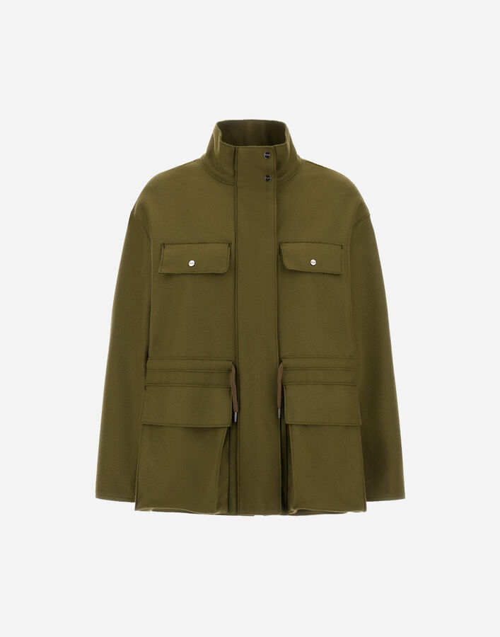 FIELD JACKET IN PURE WOOL CLOTH Herno Herno FIELD JACKET IN PURE WOOL CLOTH Military FI000009D334557740