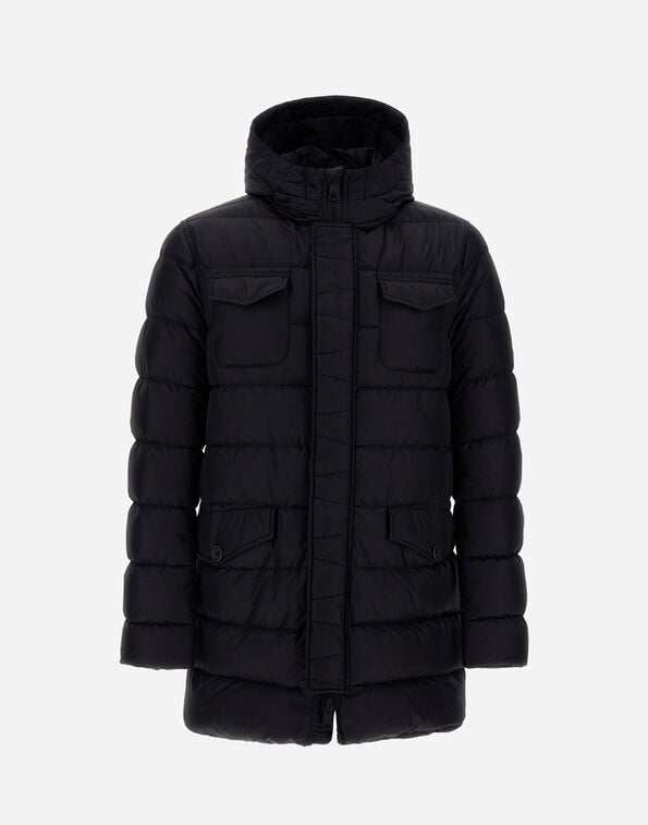 Herno PARKA IN NYLON&nbsp;CHAMONIX Black Espresso PI0191U12004Z9389