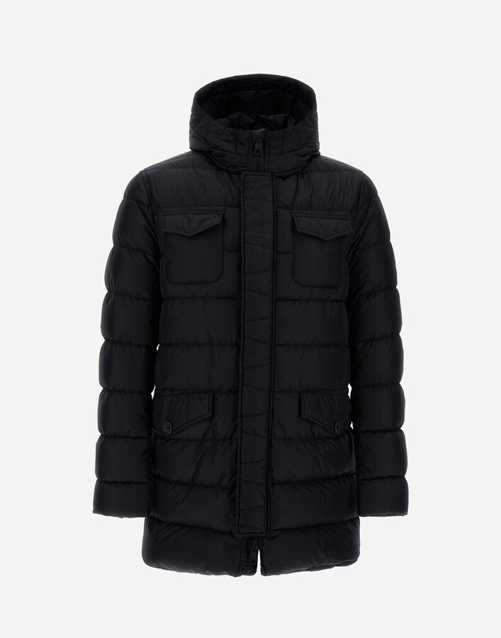 Herno PARKA IN NYLON&nbsp;CHAMONIX Black Espresso PI0191U12004Z9389