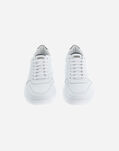 Herno LEATHER AND MONOGRAM TRAINERS White/Black SH001UMSHOE61093