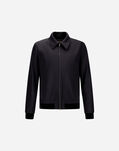 Herno DIAGONAL COTTON BOMBER JACKET Navy Blue GI000503U13246S9200