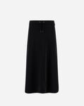 Herno MATTE CREPE SATIN SKIRT Black GN000093D127559300