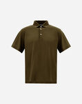 Herno JERSEY CREPE POLO SHIRT Military Green JPL00115U520057745