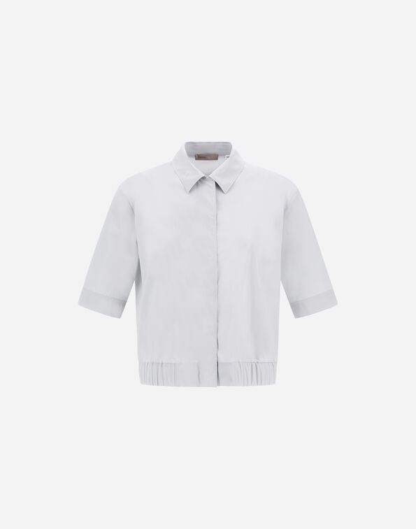Herno RESORT SHIRT IN STRETCH MICROMODAL Pearl Grey CM00013DR12917S9404
