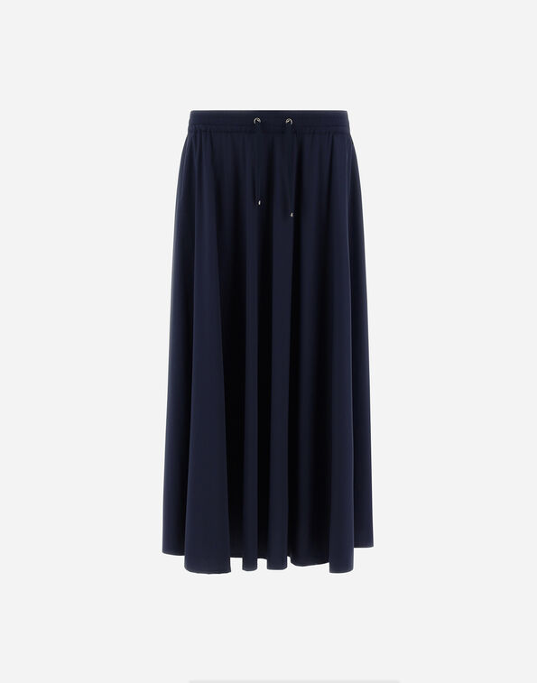 Herno LIGHT NYLON STRETCH SKIRT Blue GN000007D12431SZ9201