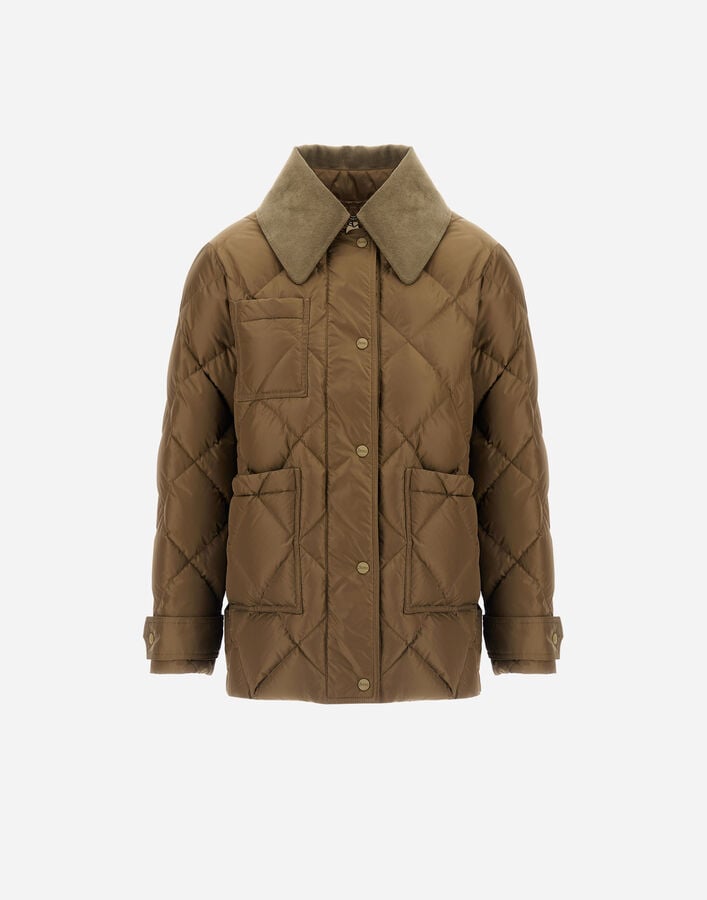 SHORT PARKA IN NYLON CHAMONIX Herno Herno SHORT PARKA IN NYLON CHAMONIX Military PI002090D12004Z7740