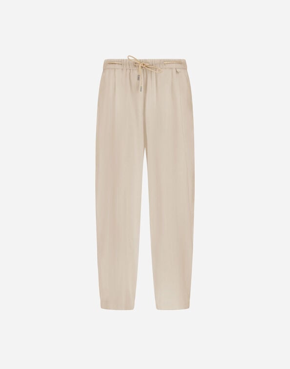 Herno TROUSERS IN LINEN BLEND Chantilly PT000222D126891985