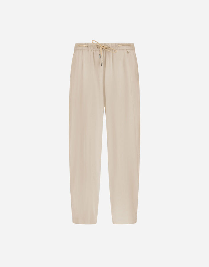 Herno TROUSERS IN LINEN BLEND Chantilly PT000222D126891985