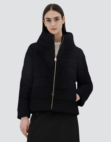 レディース ニュー・レディ・フェイクファー ジャケット ブラック  