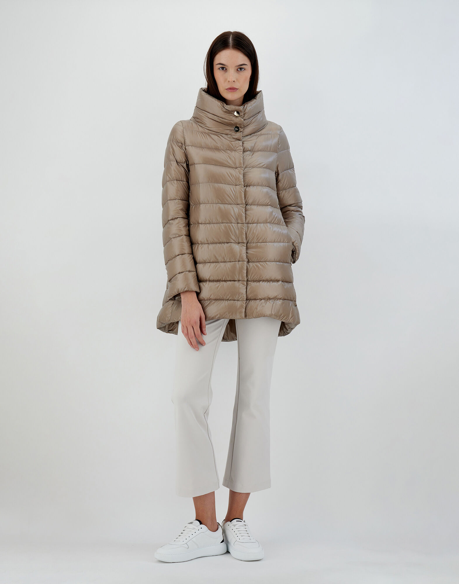 【関税&送料込み】Herno Woman'S Amelia Taupe Colored Nylon AMELIA in Taupe for Women | Herno®