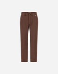 Herno RESORT COTTON FEEL TROUSERS Dark Chocolate PT00046DR125318810