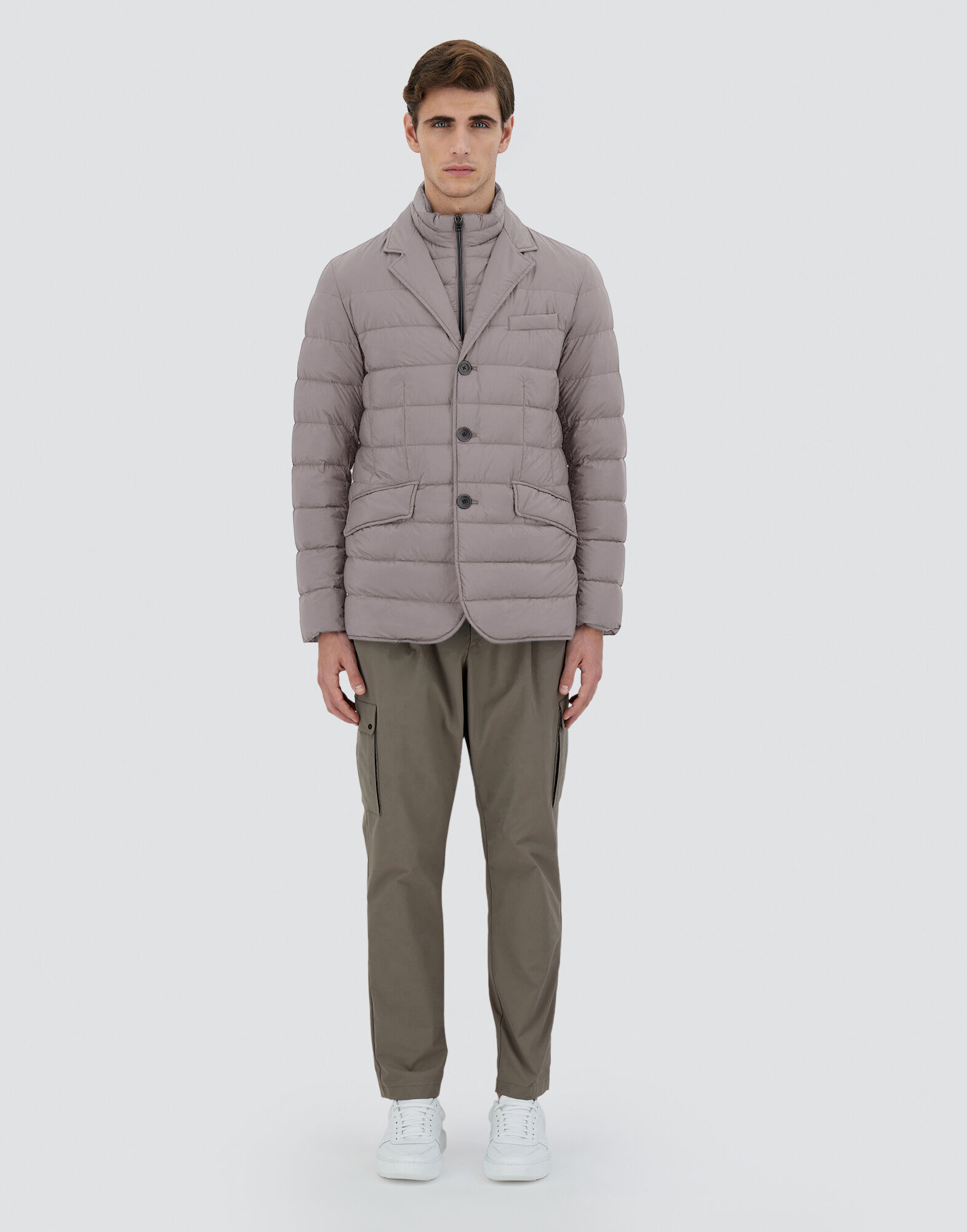 メンズ GIACCA CON PIUMA LINEA LEGEND アイアン | Herno® (ヘルノ)