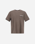 Herno RESORT BASIC COTTON T-SHIRT Dark Taupe JG00047UR520522700