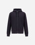 Herno RESORT KNIT EFFECT INTERLOCK AND TRAVEL NYLON PONENTE JACKET Navy Blue JC00021UR560209200