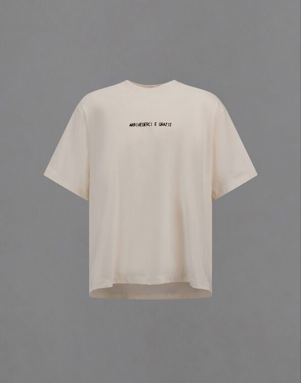 Herno LAMINAR T-SHIRT IN COMPACT JERSEY White JG00089UL520001001