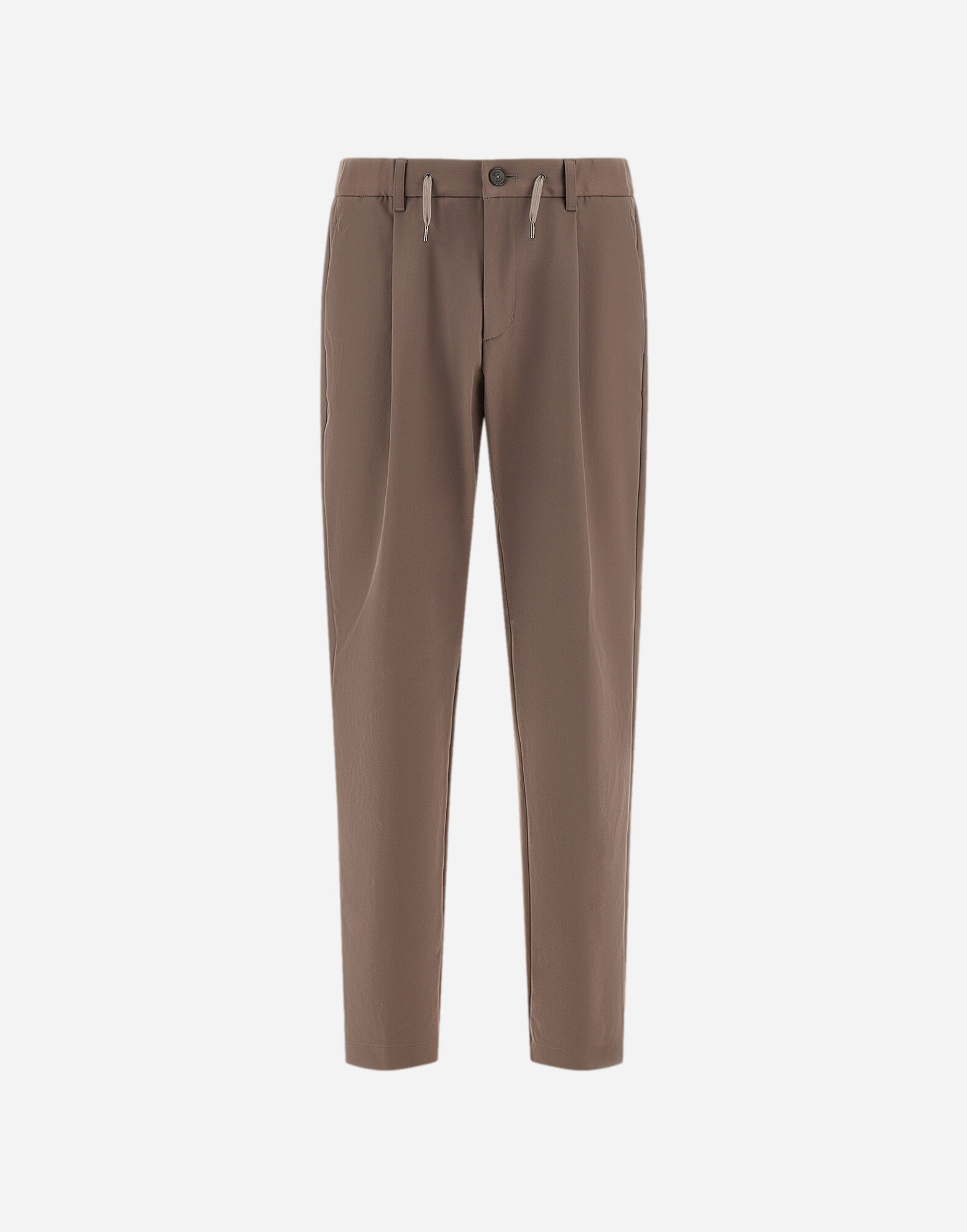 メンズ コットンエフェクトストレッチ パンツ ダークトープ | Herno