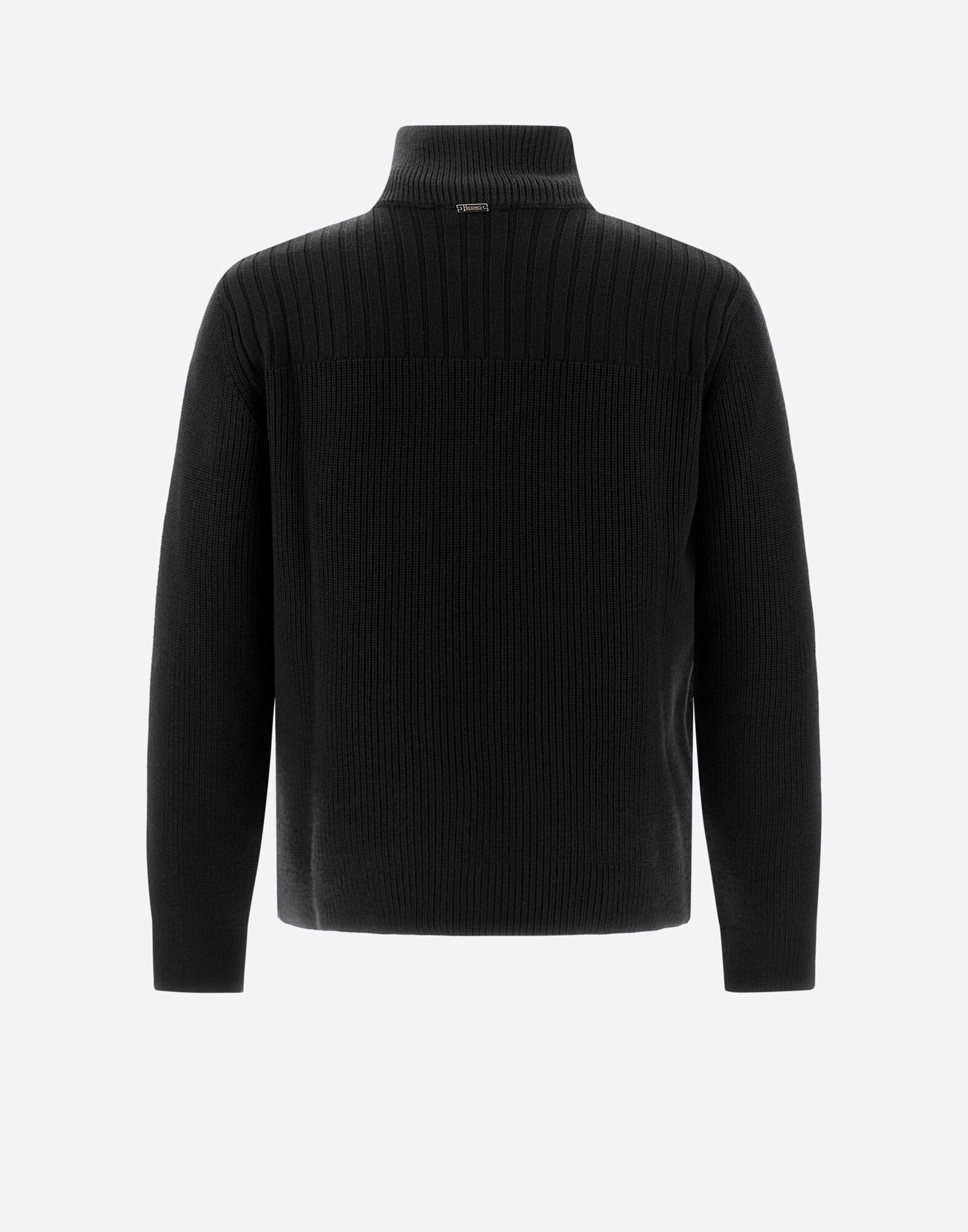 メンズ コブステッチウール&フィンガル ジャケット ブラック | Herno