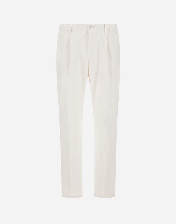 Herno COTTON FEEL TROUSERS WITH DRAWSTRING Natural PT000091U125311100