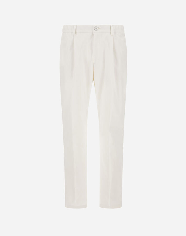 Herno COTTON FEEL TROUSERS WITH DRAWSTRING Natural PT000091U125311100