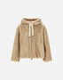 Herno BOMBER JACKET IN MELANGE ALTERNATIVE MINK FUR Chantilly GI000318D127391985